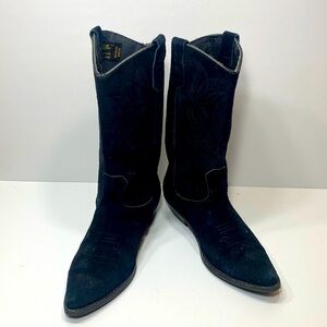 Cowgirl Boots Back Suede
